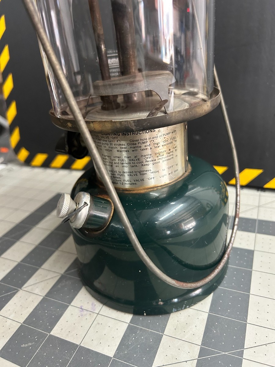 VINTAGE 12/87 Coleman Adjustable One Mantle 286A-700 Gas Lantern