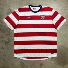 Nike USMNT Jersey 2XL 2012 USA Soccer Waldo Home Shirt Striped 450449-648