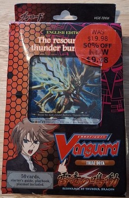 Cardfight! Vanguard Resonance of Thunder Dragon Trial Deck 6 TCG English Edition