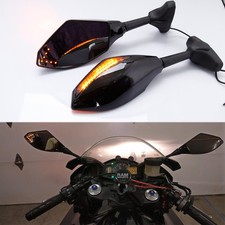 Motorradspiegel mit LED Blinker 360°drehbar für Suzuki GSXR600 GSXR750 GSXR1000