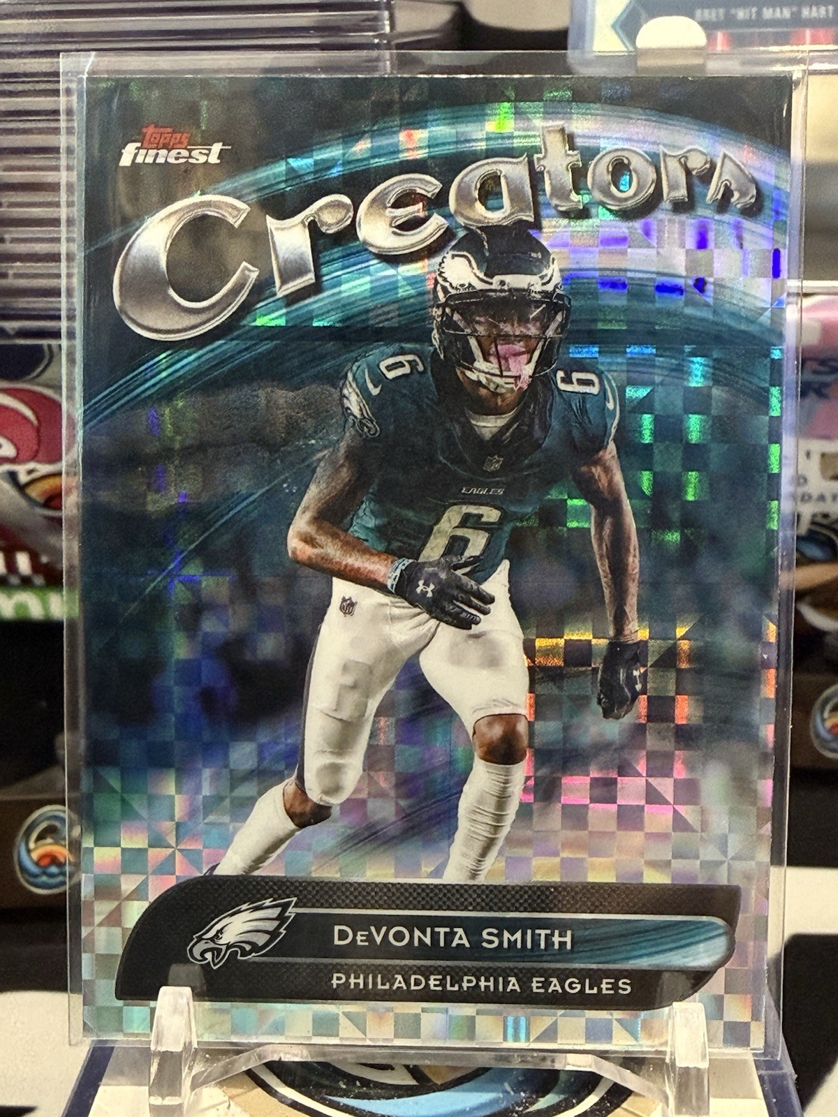 2025 Topps Finest NFL - Devonta Smith #CR-24 Creators X-Fractor - Eagles TZ 14V