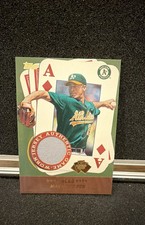2002 Topps - 5 Card Stud Relics Mark Mulder #5A-MM (MEM)