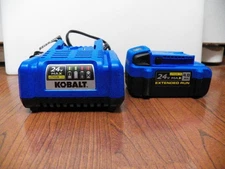 Kobalt 24V MAX 4.0 Ah Extended Run Lith-Ion Battery & 24v Max Charger Kit