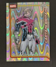 2026 Topps Chrome Marvel Captain Britain RayWave Refractor #20