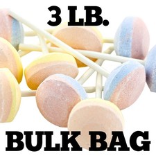 Smarties Double Lollies ~ Unwrapped ~ 3 LB Bulk Bag ~ Smarties Suckers
