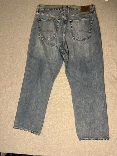 Pantalones de mezclilla rectos relajados Lucky Brand 181 para hombre 36x30 azul - Imagen 4 de 9