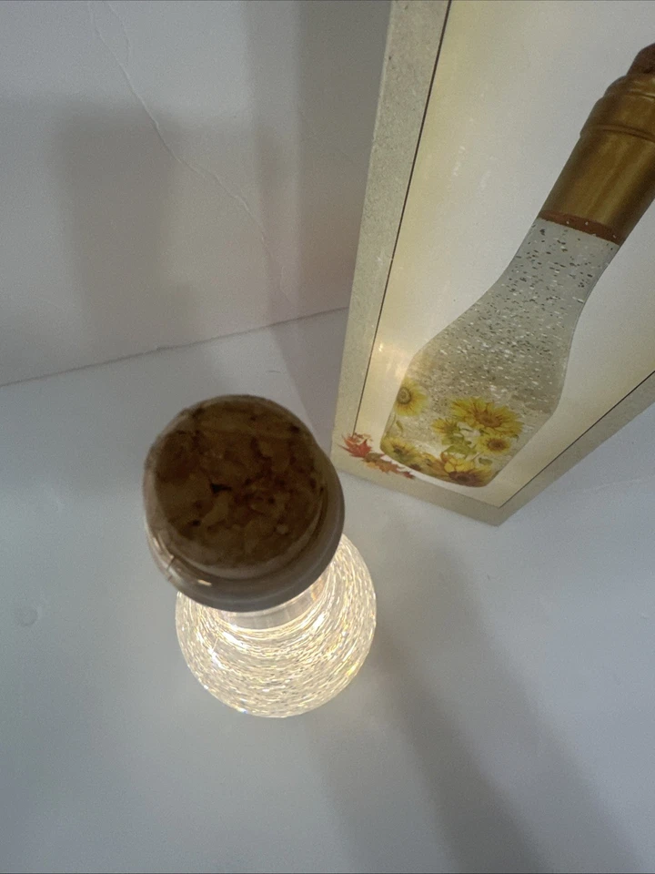 Botella de barril de galletas globo brillante con girasoles - iluminar - caja abierta Foto 3 de 4