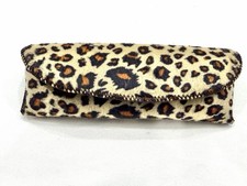 Cheetah Animal Print Semi-Soft Eyeglasses Case With Flap Closure