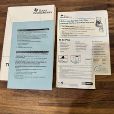 TI-83 Plus Texas Instruments Manual Instructions Book 2004 with ephemera