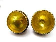 Tibet Prayer Egg Nepalese Sacred Items Ghau Biox Nepal Red w/ Brass Interior