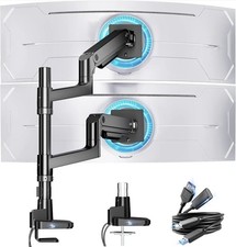 Dual Monitor Arm for Ultrawide Heavy Duty Cur...