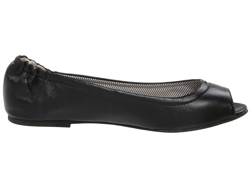 Mocassim de balé Lacoste Candale feminino couro elegante moda preto 5,5 - Imagem 2 de 4