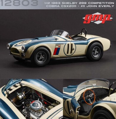 GMP 1/12 Scale 1963 Shelby  289 Competition Cobra CSX2011 #11 John Everly 12803