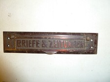 Briefkastentürschlitz 50er Jahre
