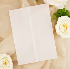 220 Pack Luxury Pre-Folded Vellum Jackets for 5x7 Invitations - Transparent W...