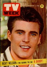 TV Week - September 7, 1963 - Ricky Nelson, Col Joye, Judy Stone + Norman Dahl