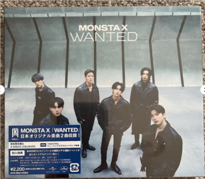 Monsta-X    Wanted Japanese Promo CD+DVD K-Pop