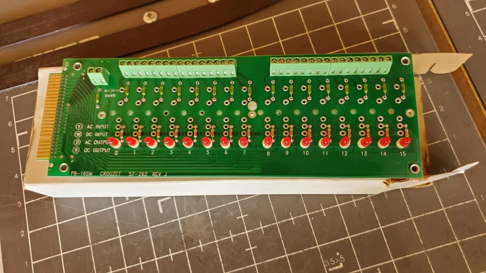 Gordos / Crydom I/O Mounting Board, PB-16SM / 16 Rack Channel - Image 4 of 4