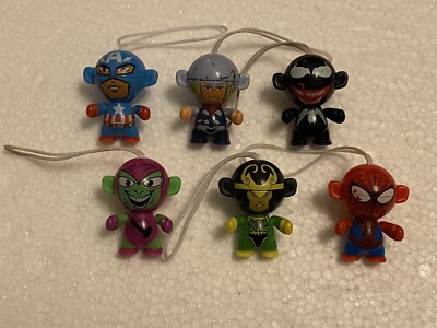 Kinder Surprise Egg MARVEL Twistheads Incomplete Set Of SIX(6) Figures  UK