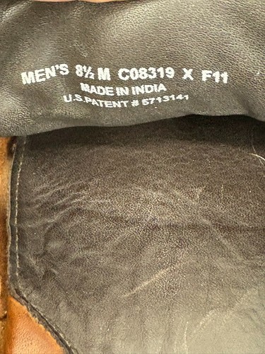 Men's Leather Driving Shoes Cole Haan 8.5 Brown Leather Moccasins Loafers Ties - Picture 8 of 8
