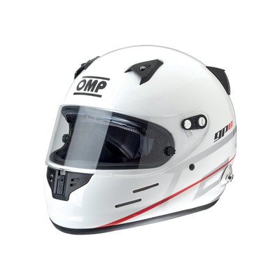 CASCO INTEGRALE AUTO BIANCO NERO HANS OMP RACING GP 8 SC785E OMOL FIA  8859-2015 | eBay