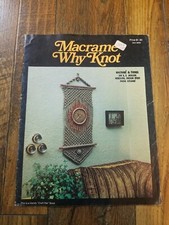 1970s Handy Craft Pak Macrame Why Knot 806 Macrame Pattern Book Vintage 12132