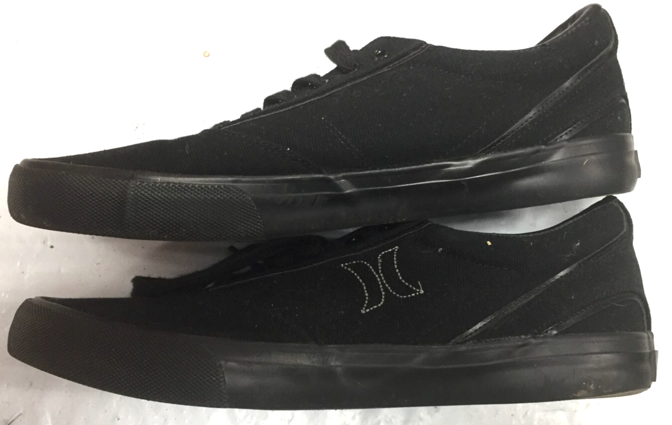 SAOLA Scarpe sneakers stringate Hurley uomo ARLO LACE in tela nere TAGLIA 11