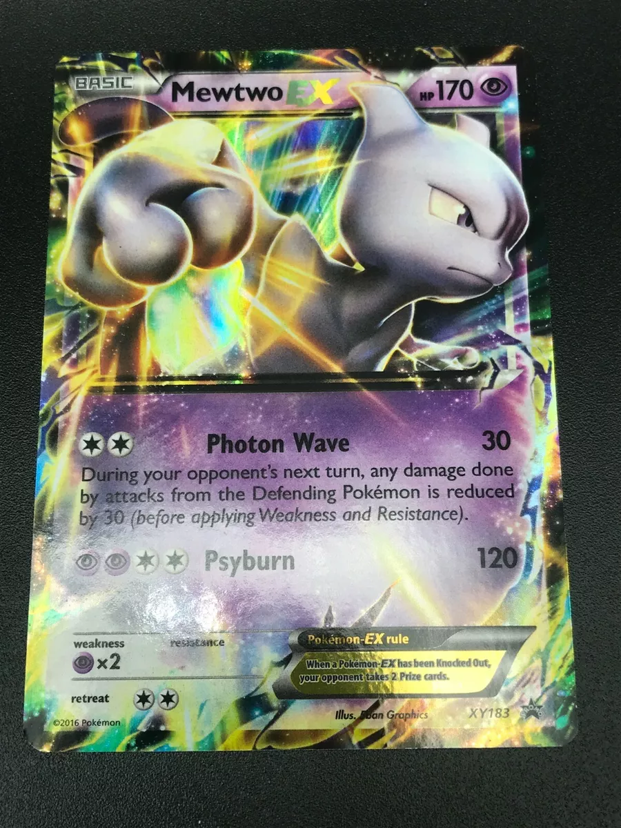 Card Mewtwo XY100/183 da coleção XY Black Star Promos