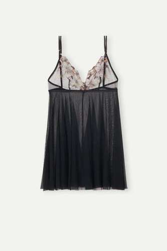 Babydoll Intimissimi A Touch of Light de tul negro talla S - Imagen 5 de 5