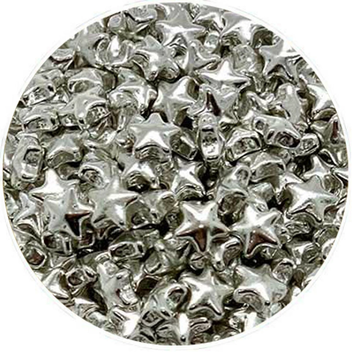 Bulk Buy Edible Star Sprinkles for Cake Decoration Silver, Gold or