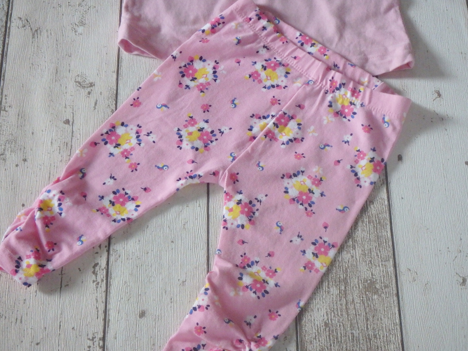 Baby Girl Tshirt & Flroal Leggings Outfit Joules & Mini Club (3 6