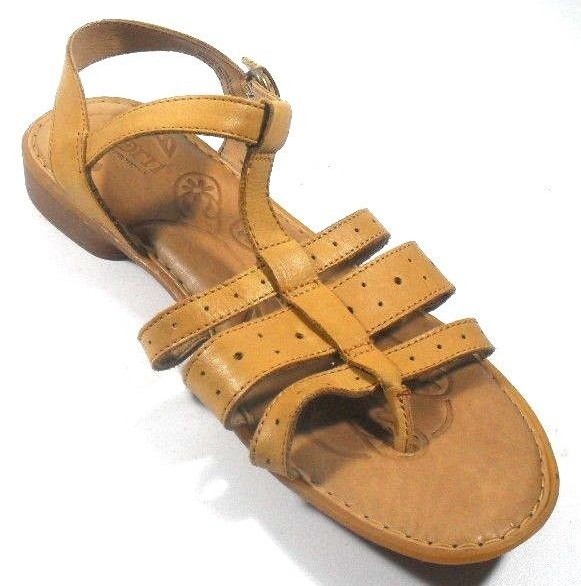 mustard yellow leather sandals