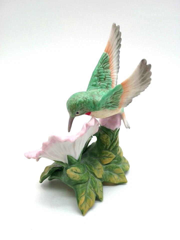 Homco 1429 Hummingbird on Flower Porcelain Figurine – Collectible Vintage Decor - Image 4 of 4