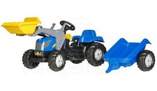 Rolly Toys -  NEW HOLLAND T 7040 Ride on Pedal Tractor Loader Trailer Age 2 1/2+