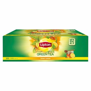 Lipton Honey Lemon Green Tea Bags, Zero calories, Heart  