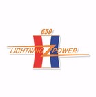 British BSA LIGHTNING POWER 650 motorcycle motorbike decal sticker