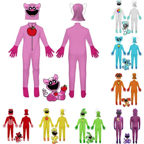 Poppy Playtime Chapter 3 Festival Costume Jumpsuit Fancy Dress Kids Boys Girl UK - Picture 3 of 29