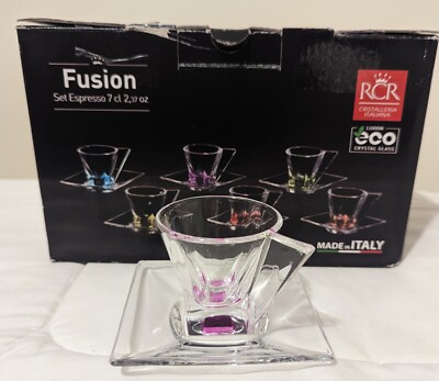 RCR Fusion Crystal Expresso 6 PC  Set