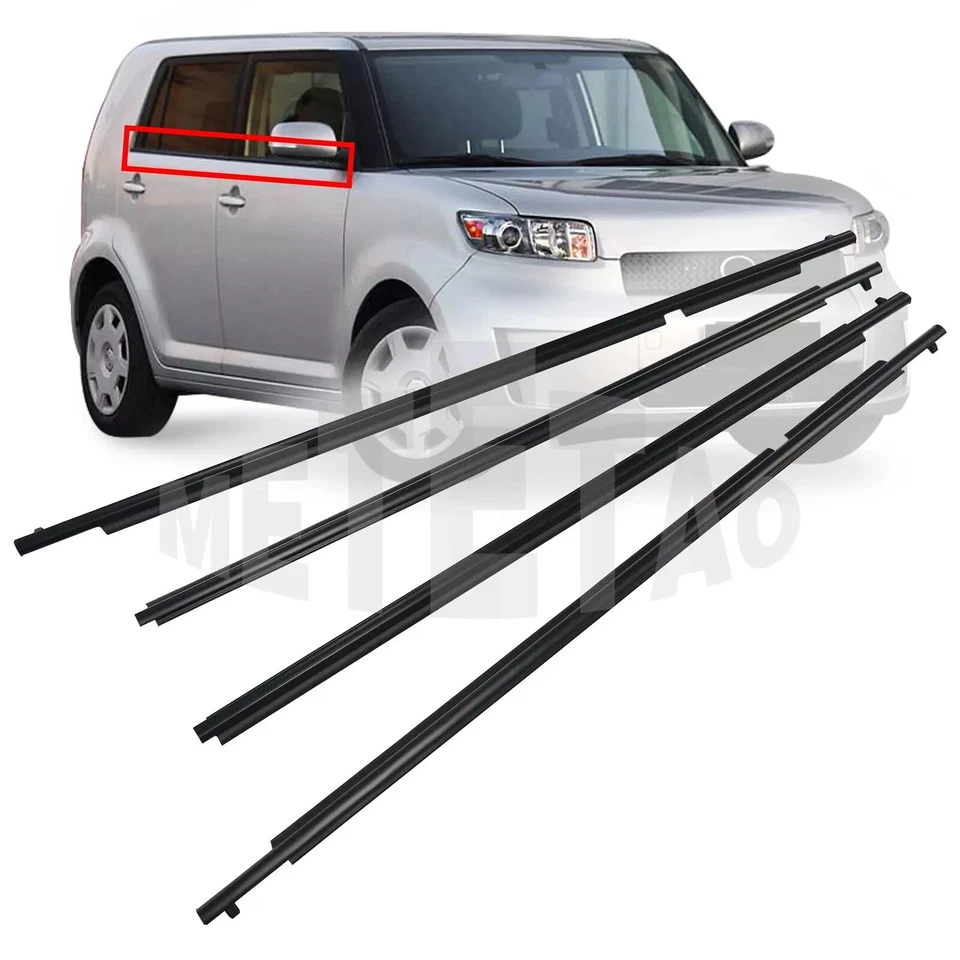 Cinturón de puerta exterior Scion xB 2008-2015 genuino OEM moldura resistente al clima delantero y trasero Foto 3 de 3