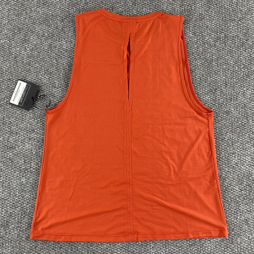 Camisa sin mangas DYI Barely There naranja talla mediana para mujer Foto 2 de 4