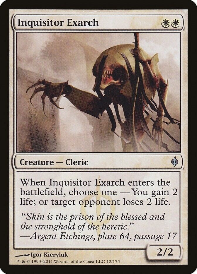 Magic the Gathering INQUISITOR EXARCH #12/175 New Phyrexia White 2011 ...