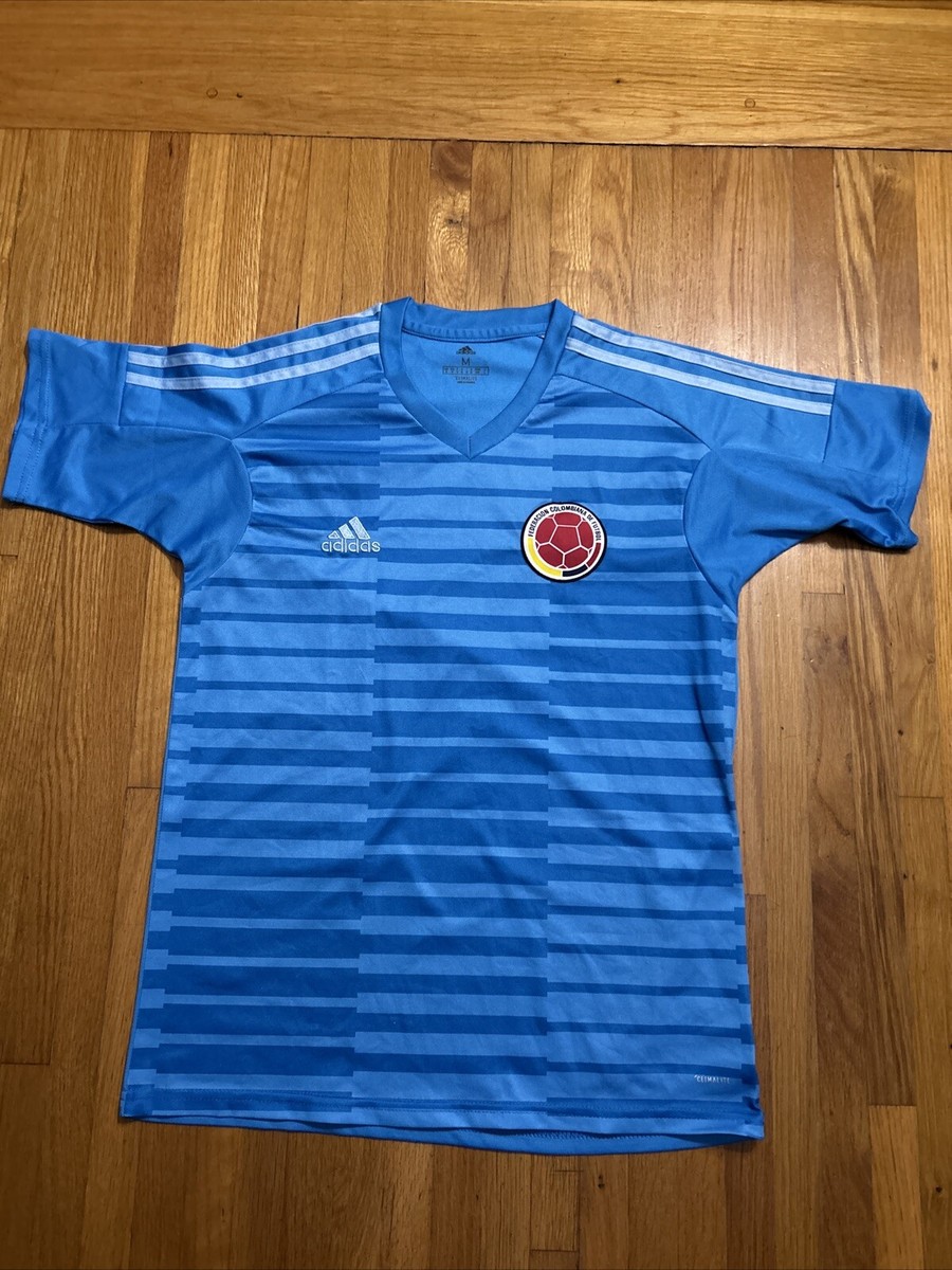 Adidas Climalite Blue 2018 Federación Colombiana De Fútbol Soccer