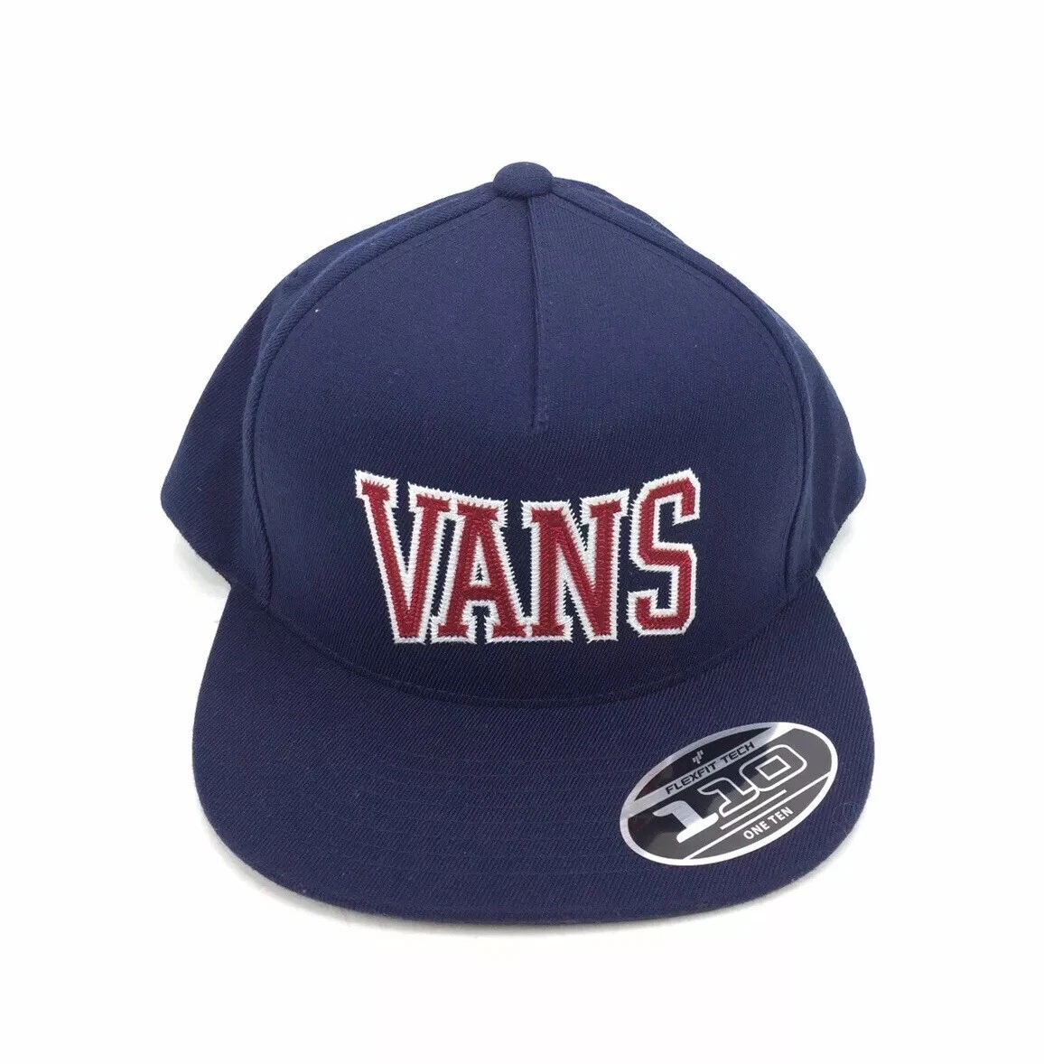 NEW Vans FlexFit Tech 110 One Ten University Snapback Flat Brim