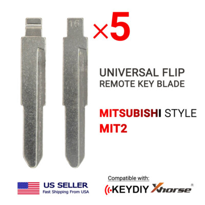  5x Flip Remote Key Blades for Xhorse and Keydiy Remotes Mitsubishi Type MIT2