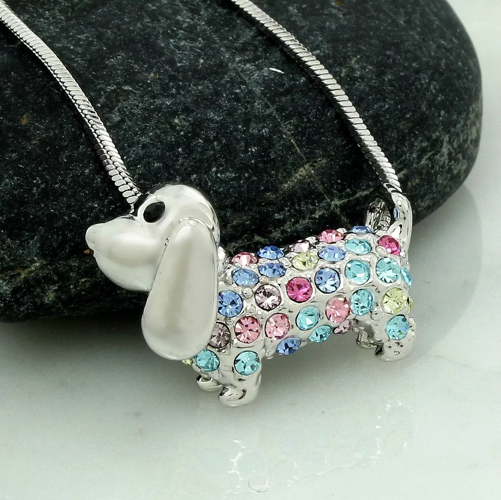 Swarovski dachshund necklace hot sale