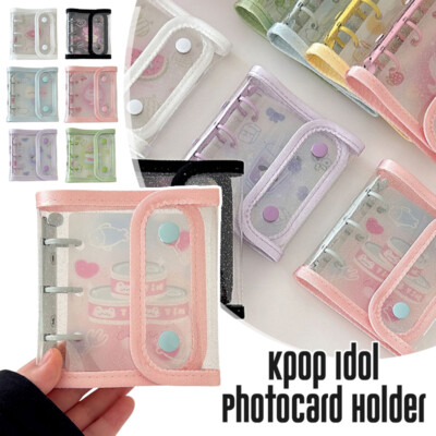 Mini 3inch Binder Photo Album Shell Kpop Photocard Holder Idol Card Collect Book | eBay Mini 3inch Binder Photo Album Shell Kpop Photocard Holder Idol Card Collect Book | eBay