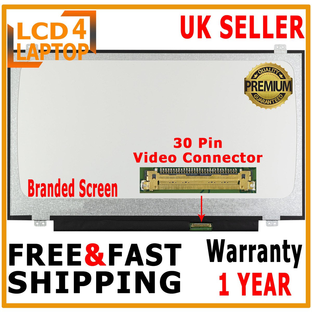 Dalle écran LCD Innolux N140HCA-EAC Rev.C7 – 14" FHD IPS – 30 Pins – 0 Pixel Mort – Neuf