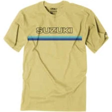Factory Effex Suzuki Throwback T-Shirt - Yellow - Large 23-87404
