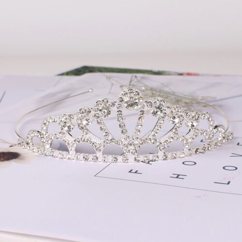1pc Children's Tiara Hair Jewelry Crystal Gorgeous Childrens Crown for Prom - Picture 1 of 12