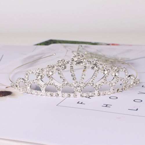 1 pz Gioielli Capelli Tiara Bambini Cristallo Splendida Corona Bambini Per Prom - Foto 1 di 12